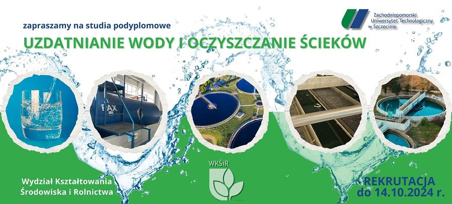 Studia podyplomowe Uzdatnianie wody i oczyszczanie ścieków