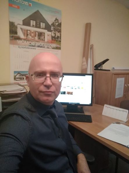 Tomasz Latalski w gabinecie Urzędu Miasta Wałcz
